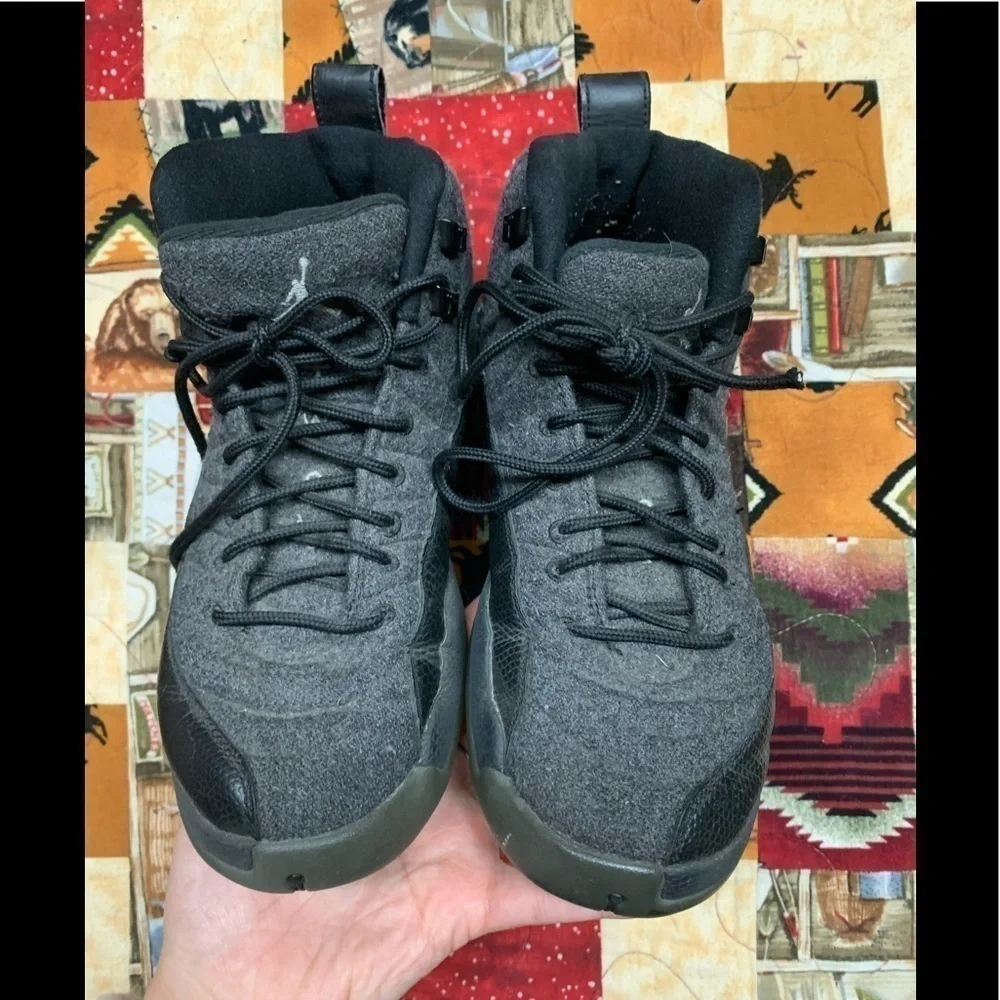 air jordan 12 retro‎ wool sneakers